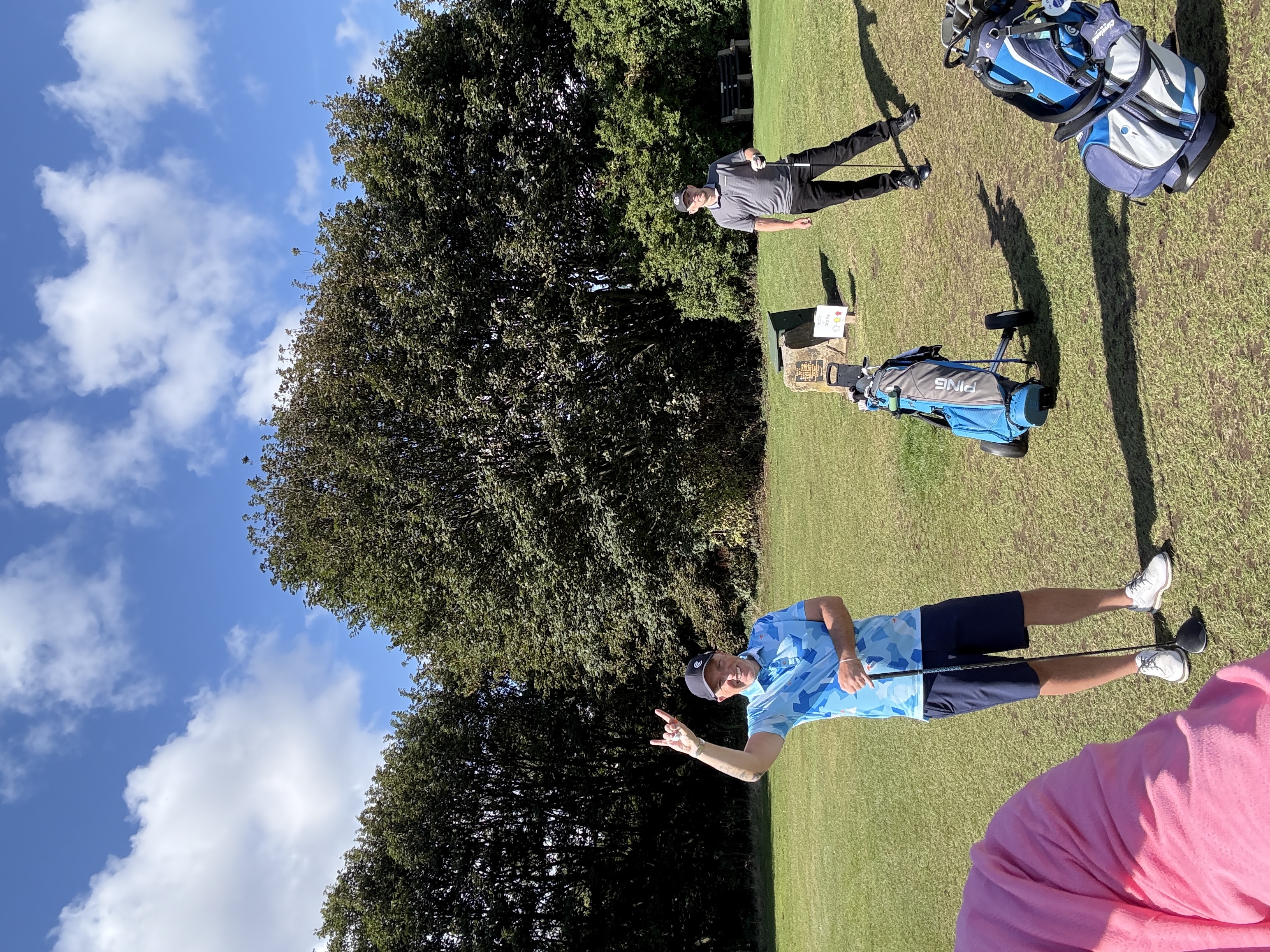 Golfer on the fairway at Hartlepool Golf Club