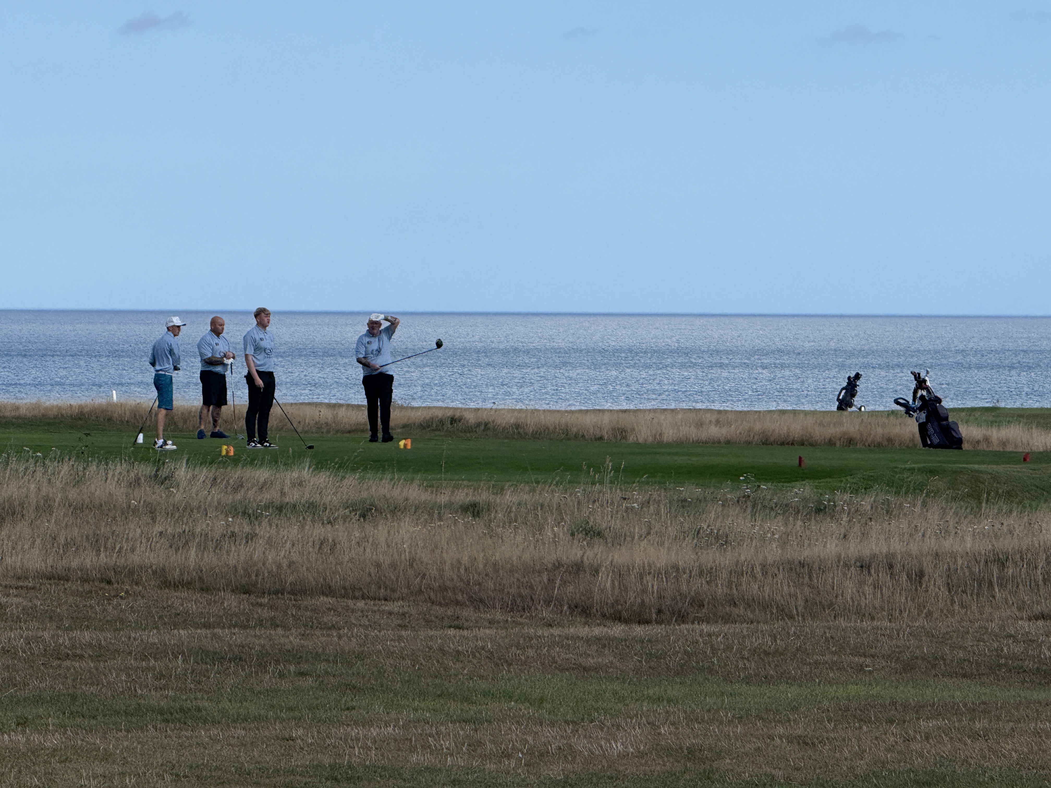 Teams playing on the course — Miles For Men Golf Day 2025